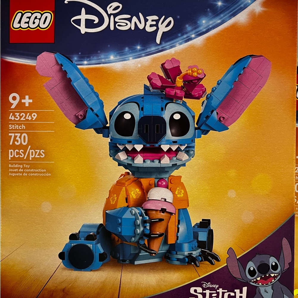 Disney stitch Legos ages nine and up 730 pieces
